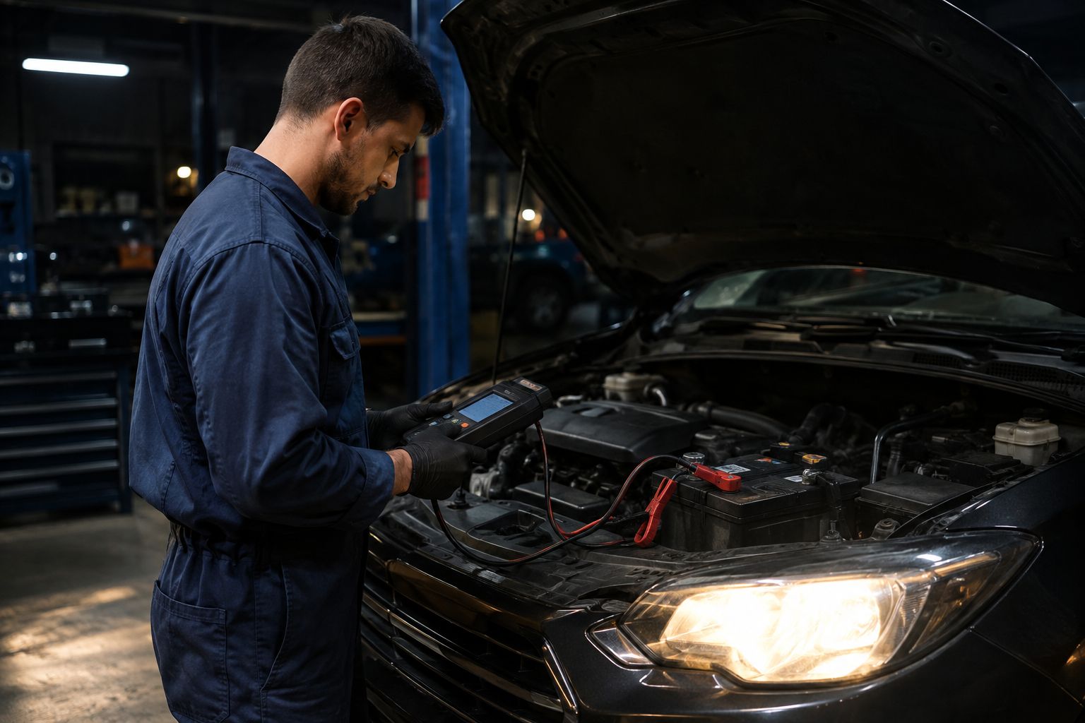 Battery, Headlights & Indicators